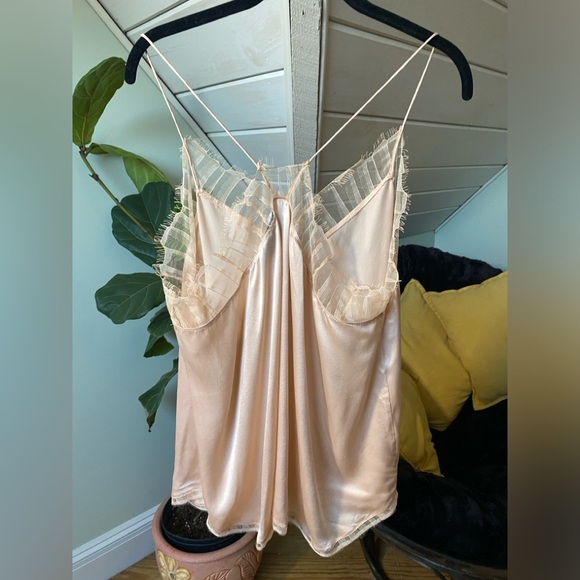 IRO Silk Berwyn Lace Camisole 44 Cream - Picture 5 of 9